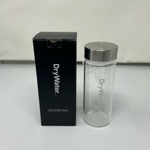New DryWater Glass Tumbler with Silver Lid